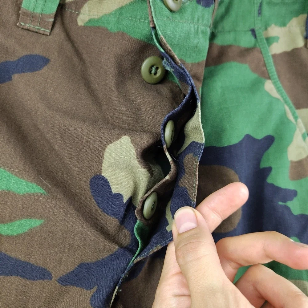 Tru-Spec Military Cargo Pants Woodland Camo BDU Medium Long Grunge Paratrooper